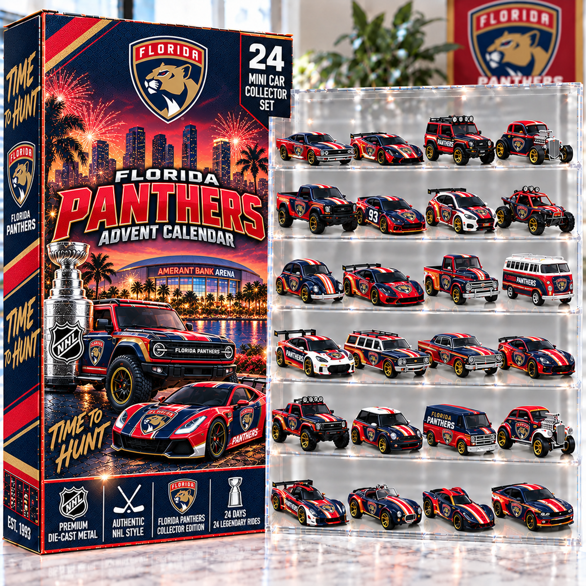 Premium NHL FLO Mini Car Advent Calendar V4