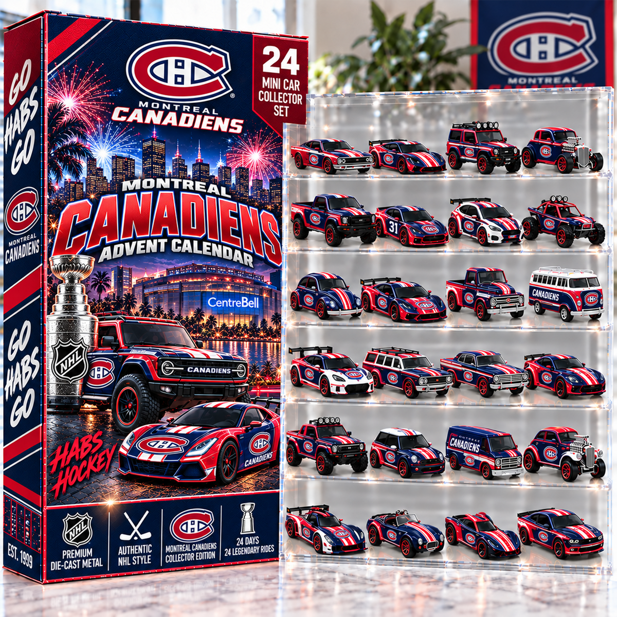 Premium NHL MON Mini Car Advent Calendar V4