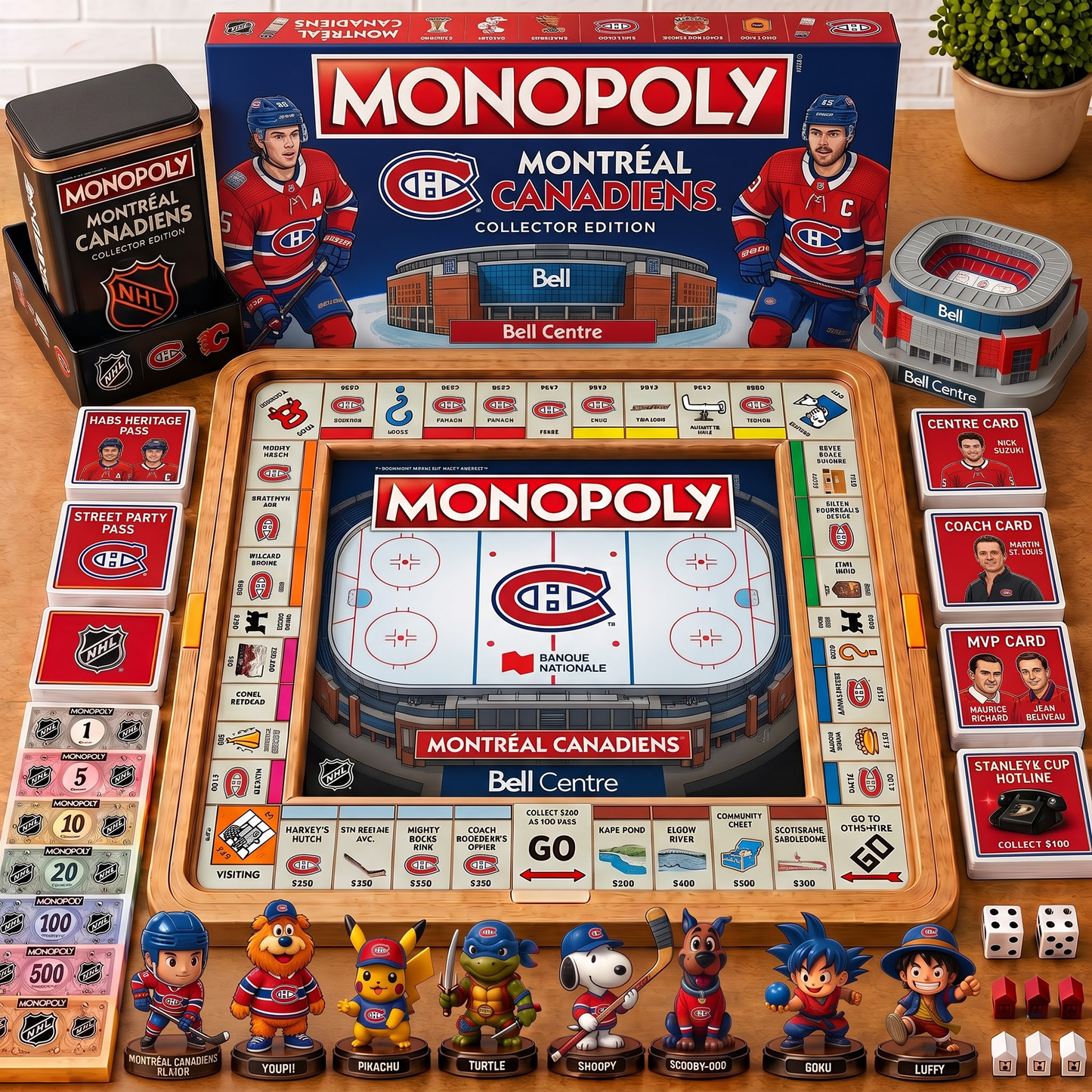 Premium NHL MON Nest Monopoly Collector’s Edition Board Game V4