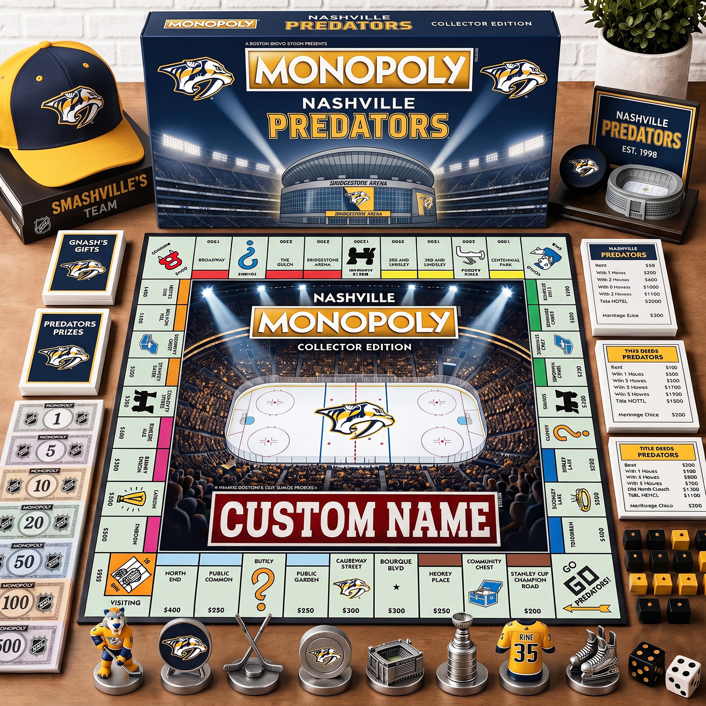 Premium NHL NAS Collector’s Edition Board Game Custom name