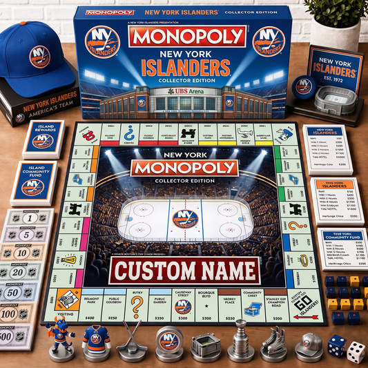 Premium NHL NYI Collector’s Edition Board Game Custom name