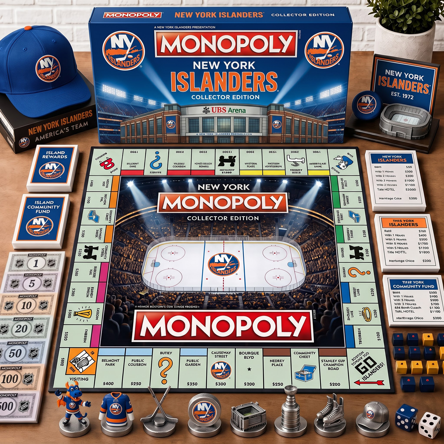 Premium NHL NYI Monopoly Collector’s Edition Board Game