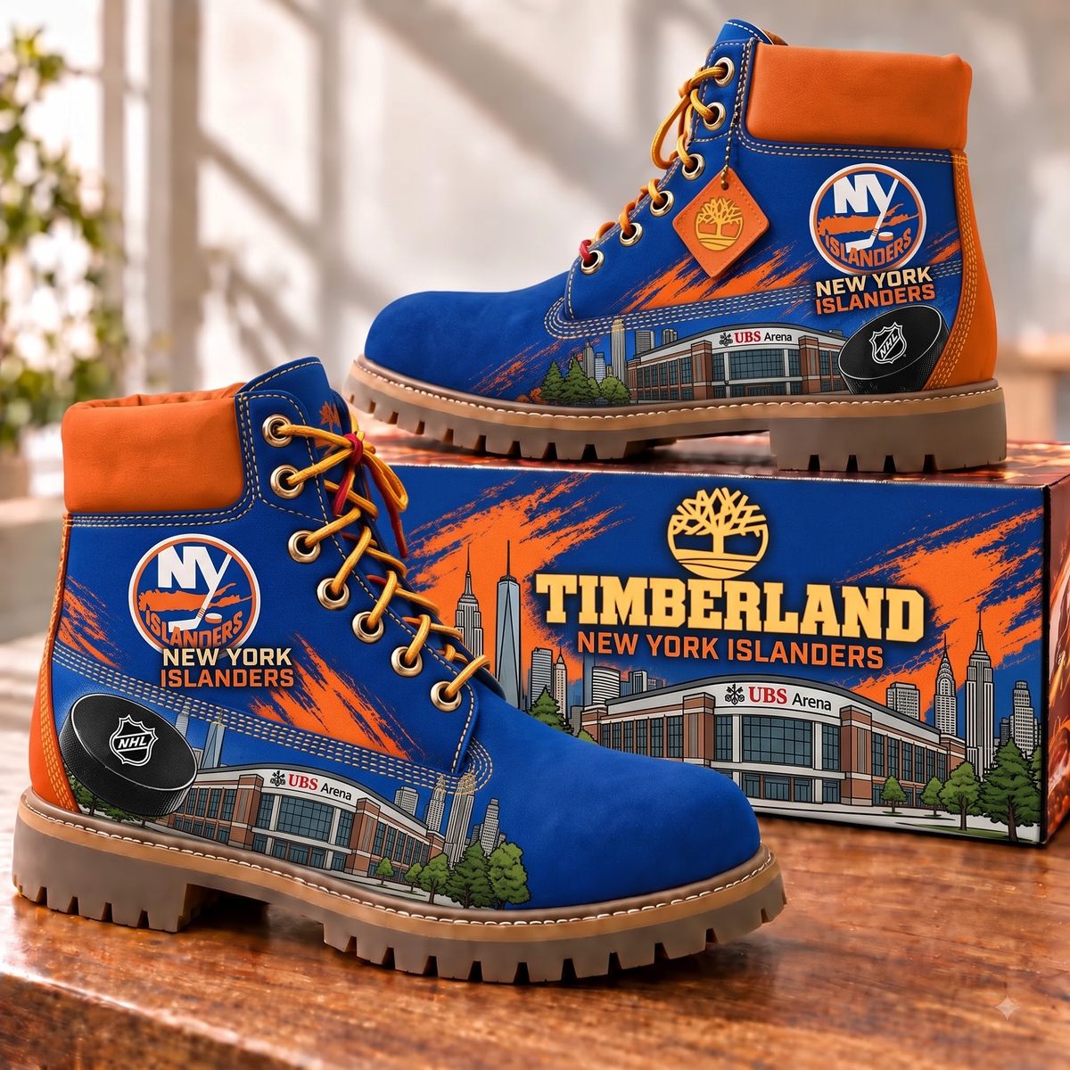 Premium NHL NYI Skyline Collector Boots V2