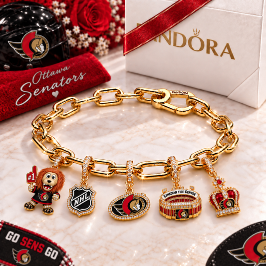 Premium NHL OS Game Day Gold Charm Bracelet V5