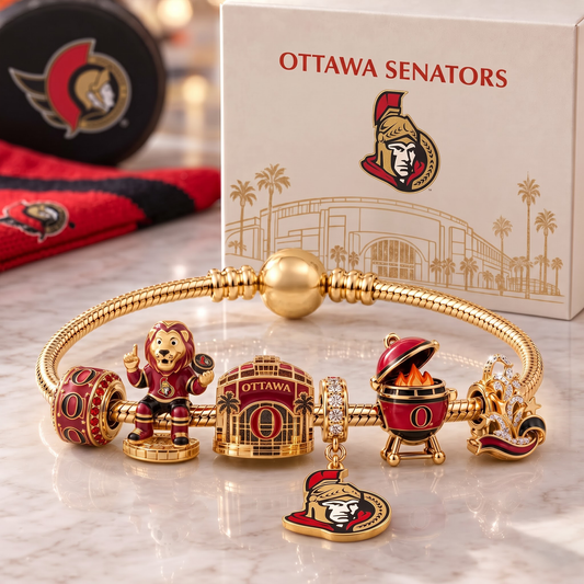 Premium NHL OTT Heritage Gold Charm Bracelet Set V3