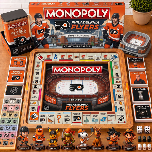 Premium NHL PHI Nest Monopoly Collector’s Edition Board Game V4