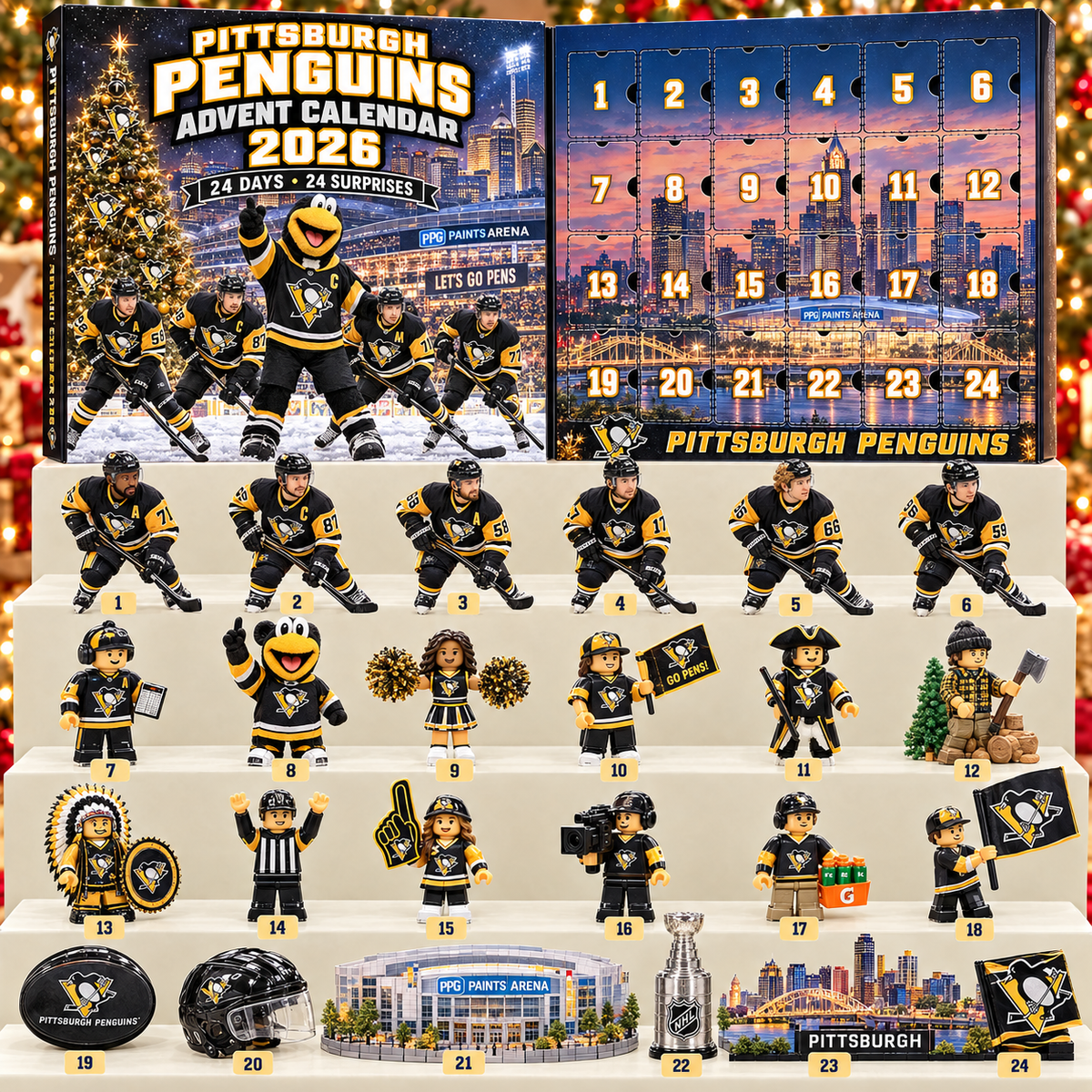 Premium NHL PP 24-Piece Hockey Collectible Advent Calendar V2