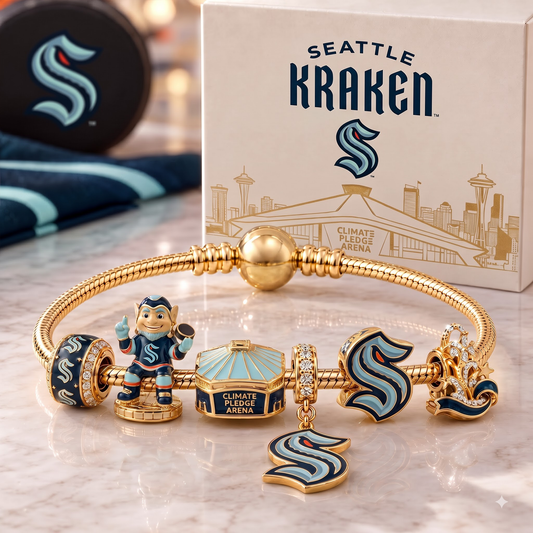 Premium NHL SEA Heritage Gold Charm Bracelet Set V3
