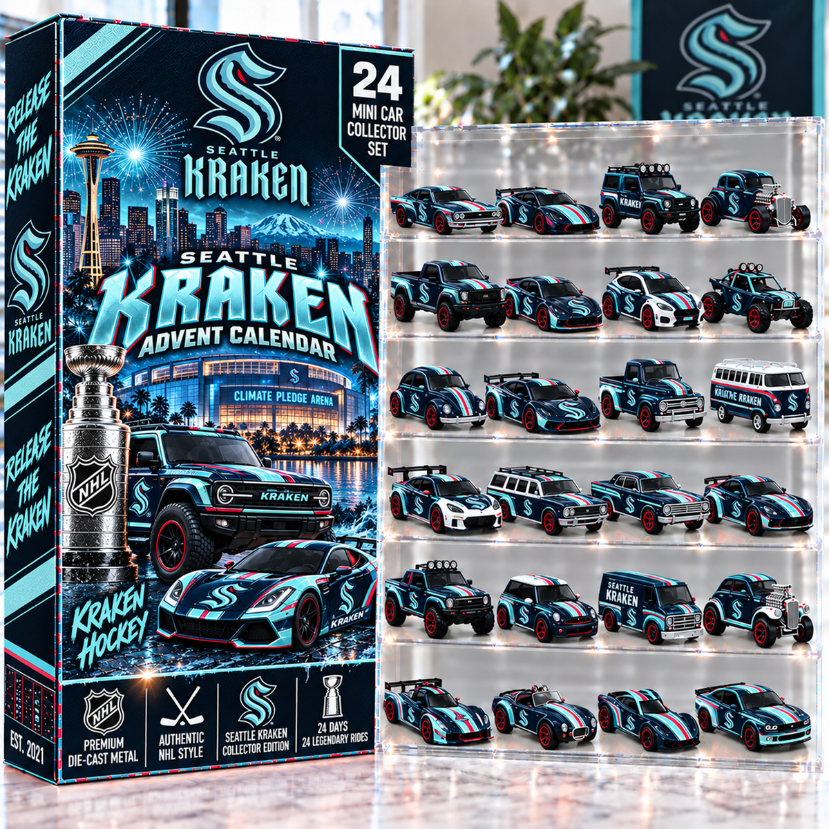 Premium NHL SEA Mini Car Advent Calendar V4