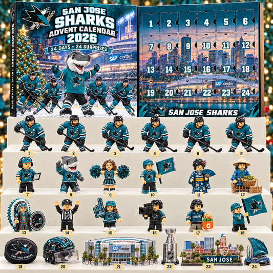 Premium NHL SJS 24-Piece Hockey Collectible Advent Calendar V2