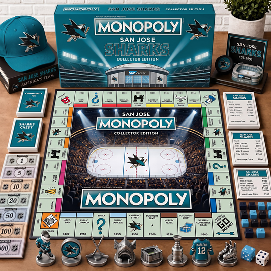 Premium NHL SJS Monopoly Collector’s Edition Board Game