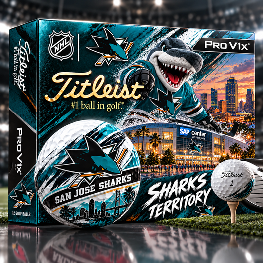 Premium NHL SJS x Titleist Pro V1 Skyline & Stadium Golf Balls Set