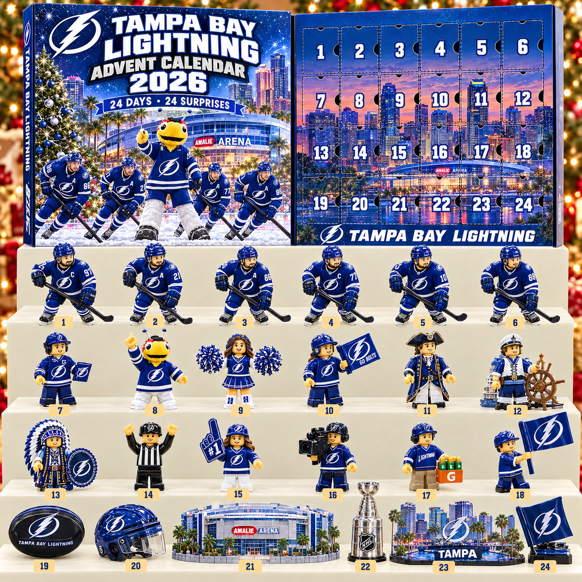 Premium NHL TBL 24-Piece Hockey Collectible Advent Calendar V2