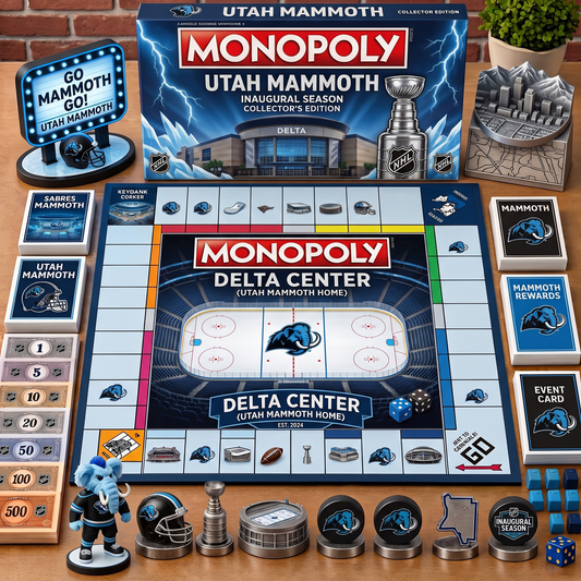 Premium NHL UM Championship Anniversary  Monopoly Collector’s Edition Board Game V3