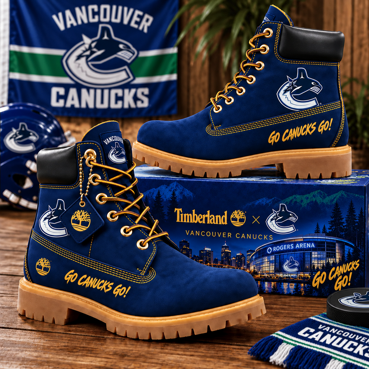 Premium NHL VAN Heritage Boots