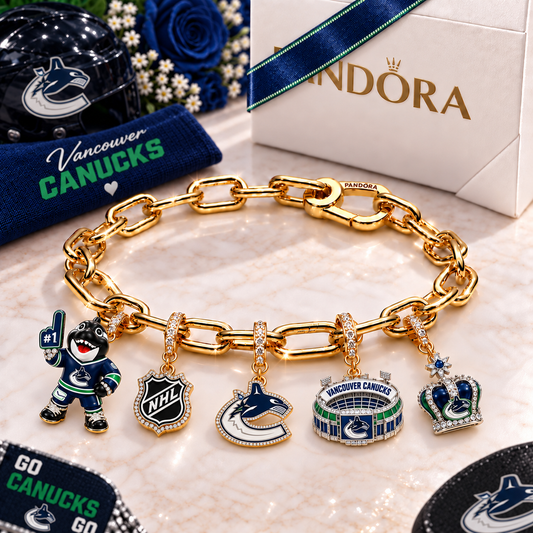 Premium NHL VC Game Day Gold Charm Bracelet V5