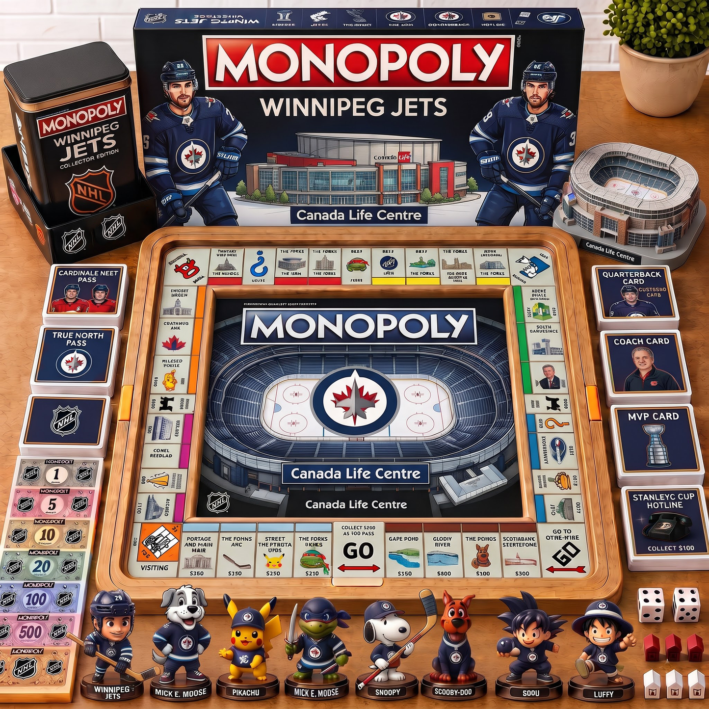 Premium NHL WIN Nest Monopoly Collector’s Edition Board Game V4