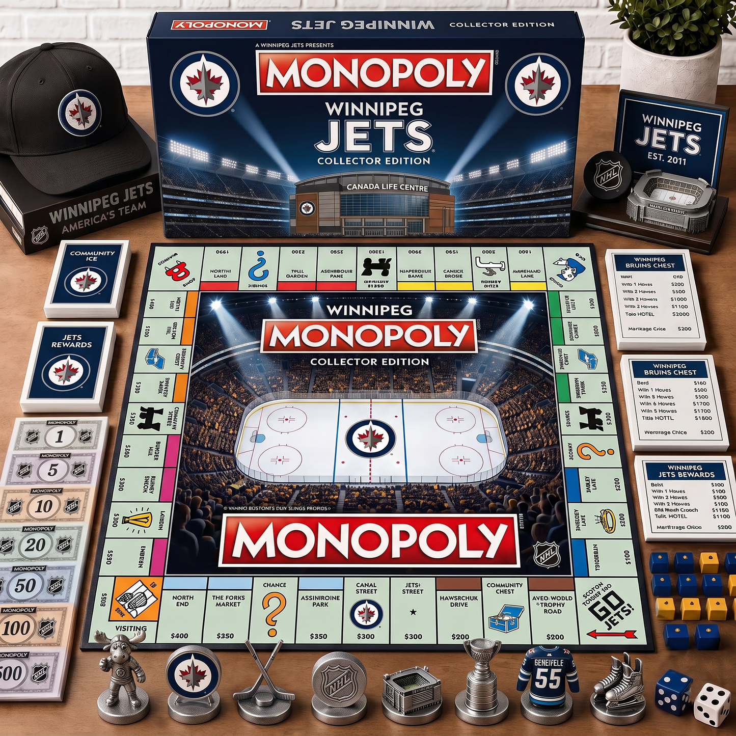 Premium NHL WJ Monopoly Collector’s Edition Board Game