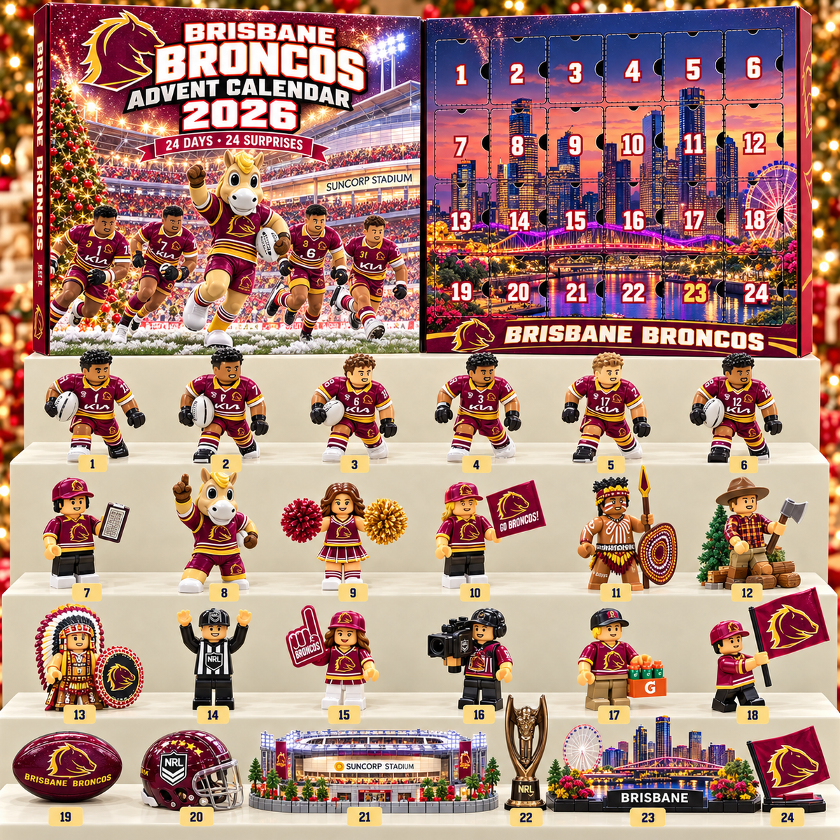 Premium NRL BB 24-Piece Rugby Collectible Advent Calendar V2