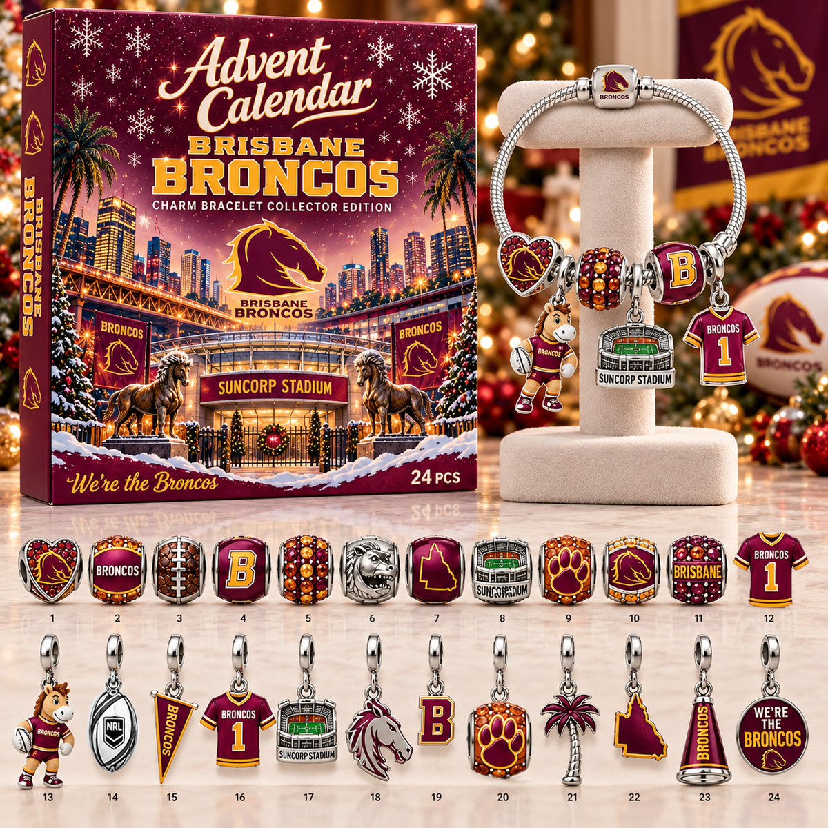Premium NRL BB Advent Calendar Charm Bracelet Set V5
