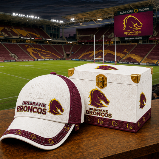 Premium NRL BB Embossed Leather Cap