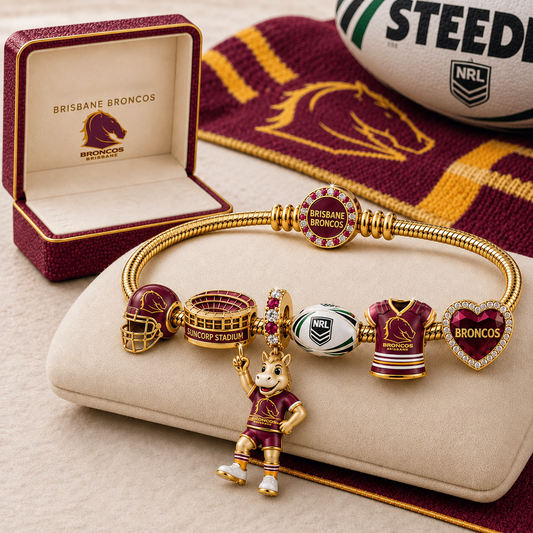 Premium NRL BB Gold Charm Bracelet Set