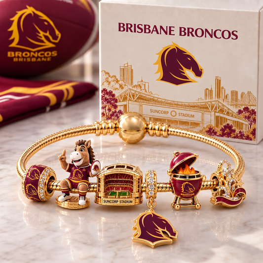 Premium NRL BB Heritage Gold Charm Bracelet Set V3