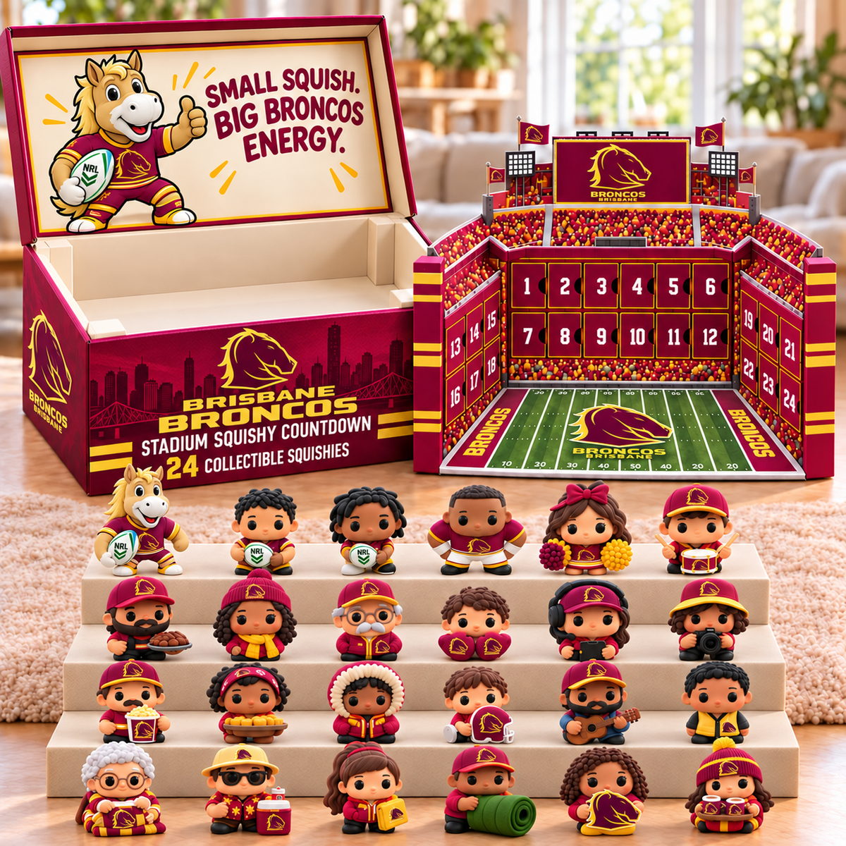 Premium NRL BB Stadium Squishy Advent Calendar V8