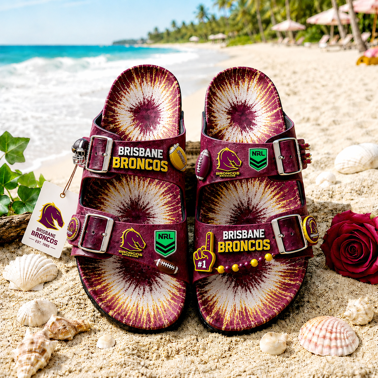 Premium NRL BB Summer Splash Birkenstocks Shoes