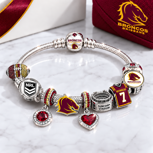 Premium NRL BB Team Spirit Charm Bracelet V8