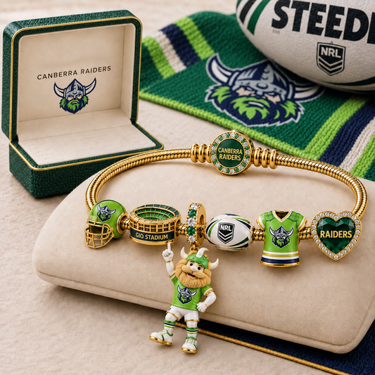 Premium NRL CR Gold Charm Bracelet Set