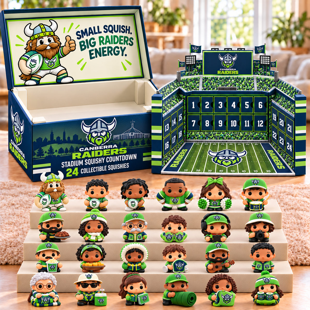 Premium NRL CR Stadium Squishy Advent Calendar V8