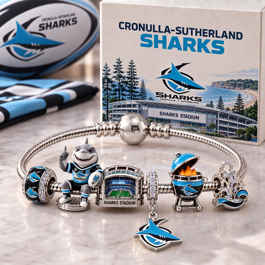 Premium NRL CSS Heritage Gold Charm Bracelet Set V3