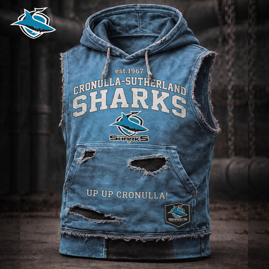 Premium NRL CSS Vintage Distressed Hooded Tank