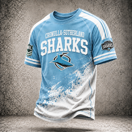 Premium NRL CSS Vintage Paint Splatter Performance T-Shirt