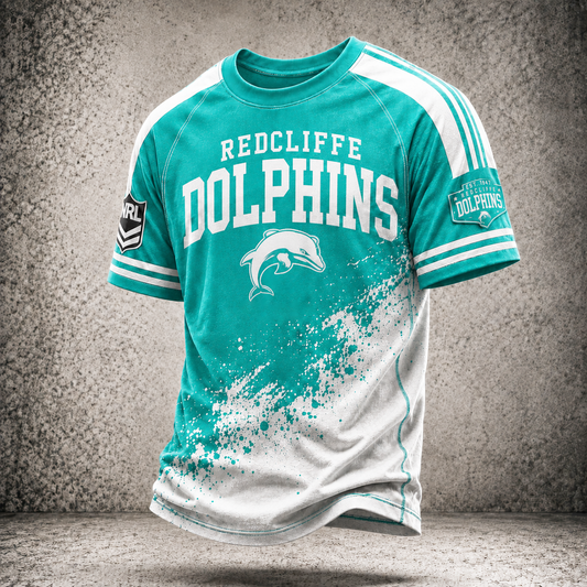 Premium NRL DOL Vintage Paint Splatter Performance T-Shirt