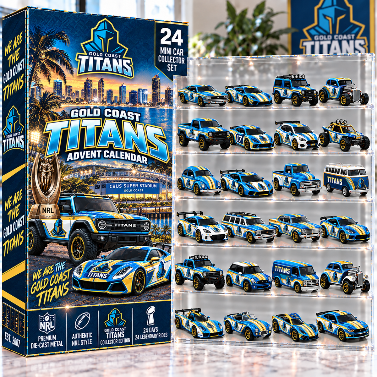 Premium NRL GCT Mini Car Advent Calendar V4