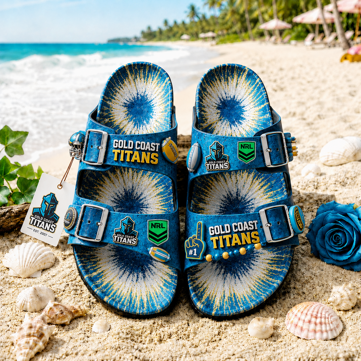 Premium NRL GCT Summer Splash Birkenstocks Shoes
