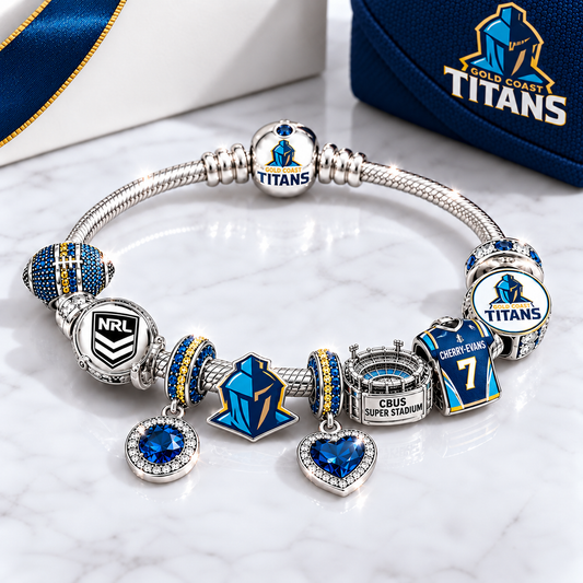 Premium NRL GCT Team Spirit Charm Bracelet V8