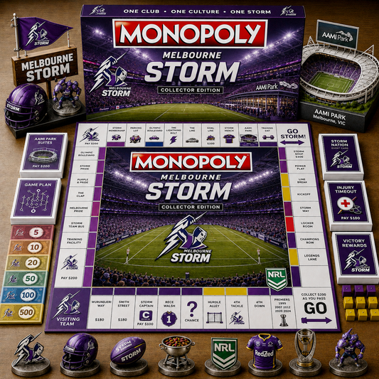 Premium NRL MS Game Night Monopoly Collector’s Edition Board Game V5