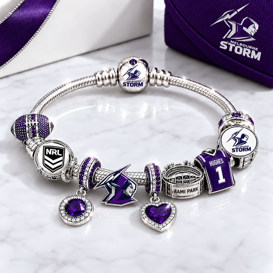 Premium NRL MS Team Spirit Charm Bracelet V8