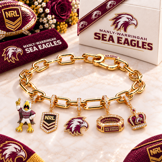 Premium NRL MWSE Game Day Gold Charm Bracelet V5