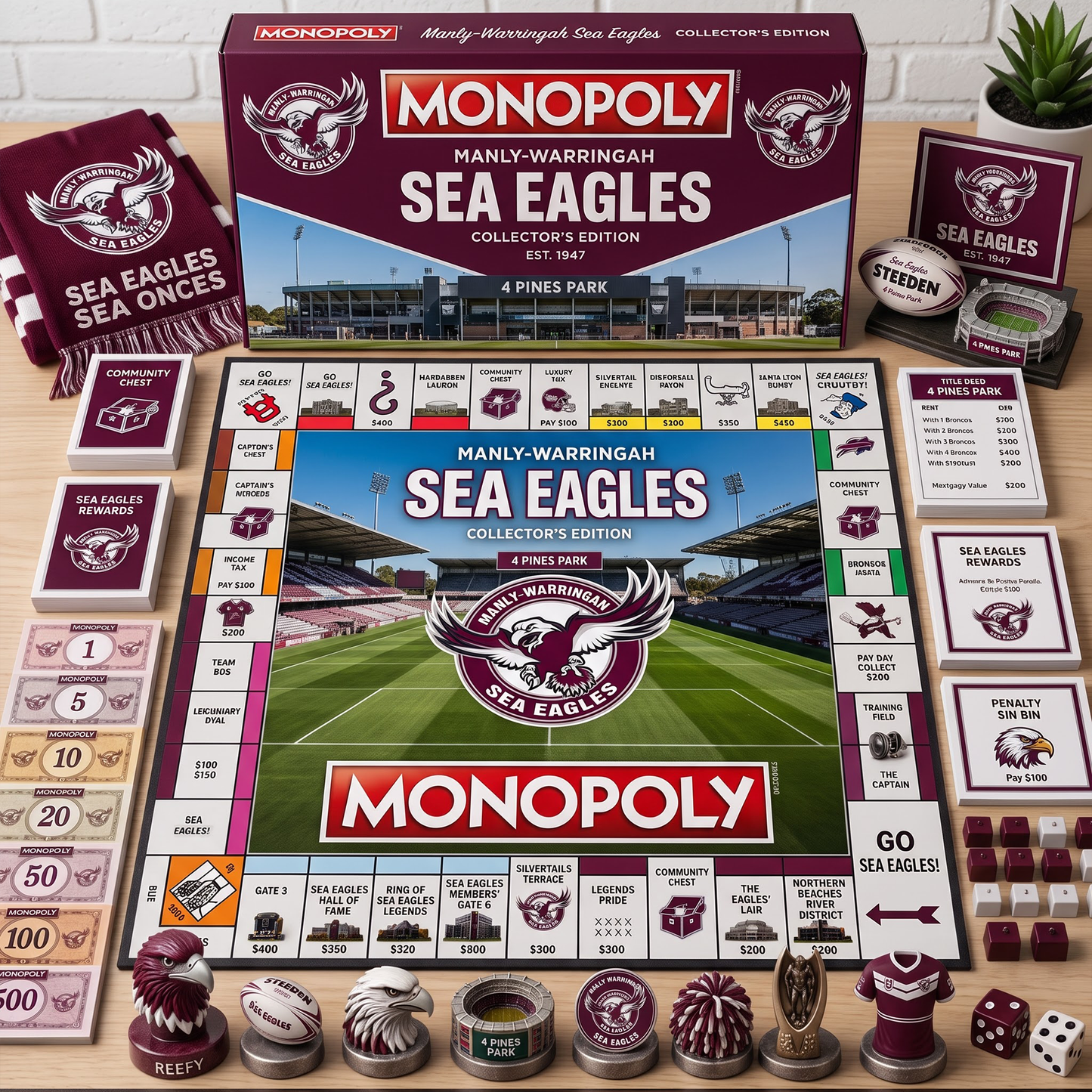 Premium NRL MWSE Monopoly Collector’s Edition Board Game