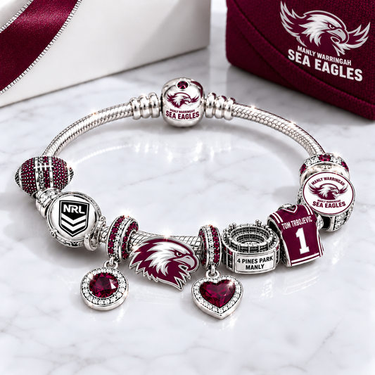 Premium NRL MWSE Team Spirit Charm Bracelet V8
