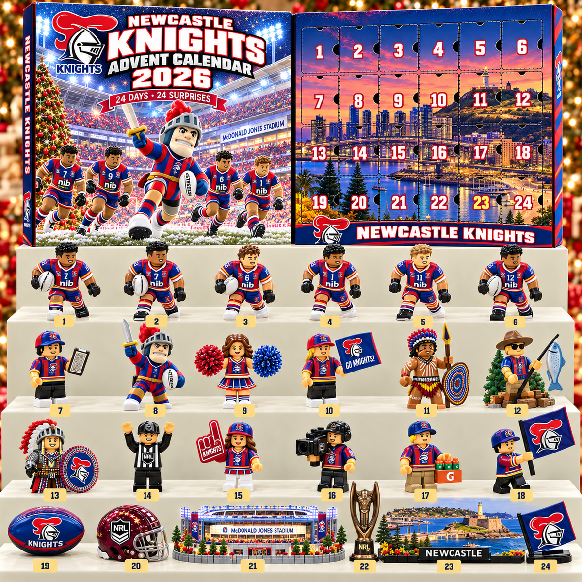 Premium NRL NK 24-Piece Rugby Collectible Advent Calendar V2