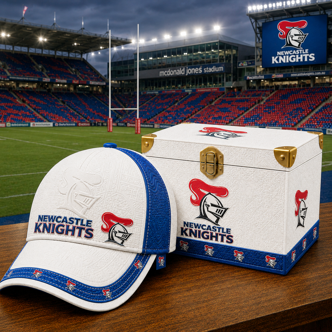 Premium NRL NK Embossed Leather Cap