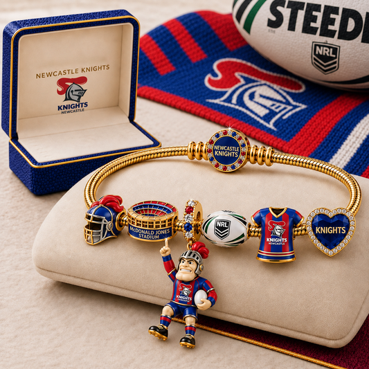 Premium NRL NK Gold Charm Bracelet Set