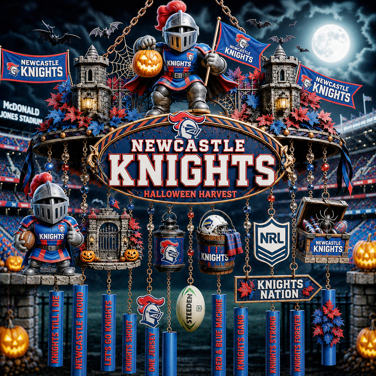 Premium NRL NK Halloween Wind Chime