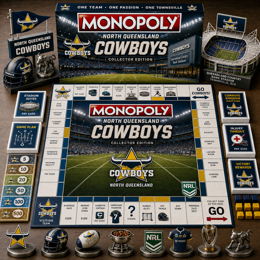 Premium NRL NQC Game Night Monopoly Collector’s Edition Board Game V5