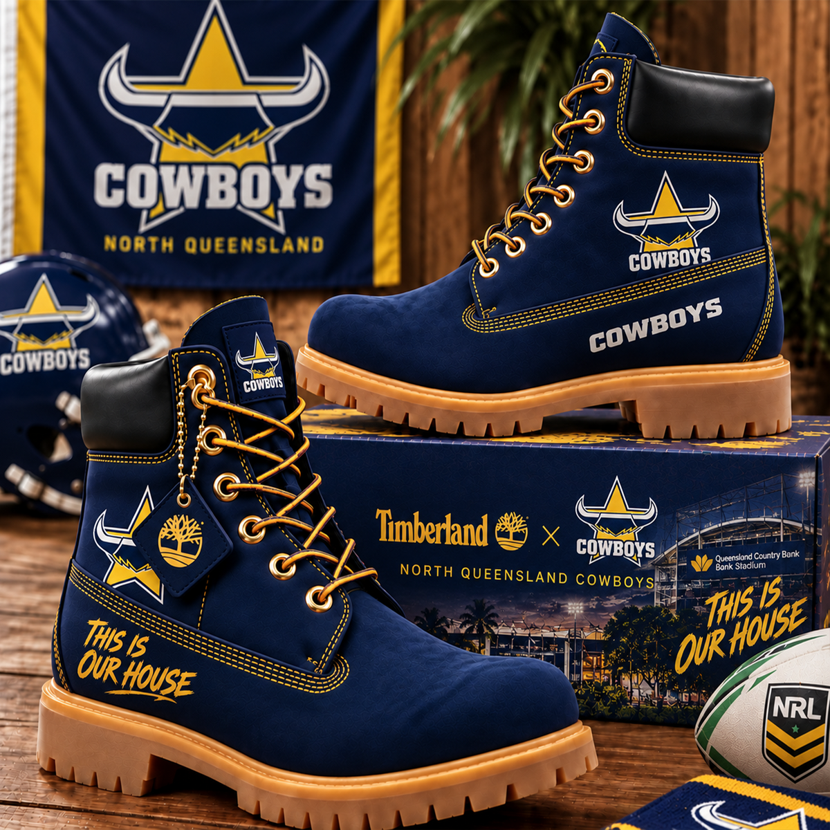 Premium NRL NQC Heritage Boots